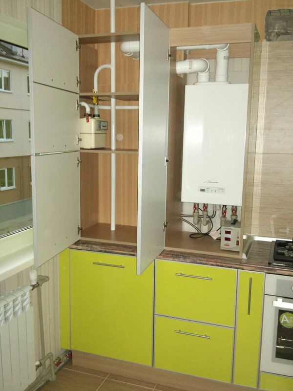 Кухня с газовым котлом планировка