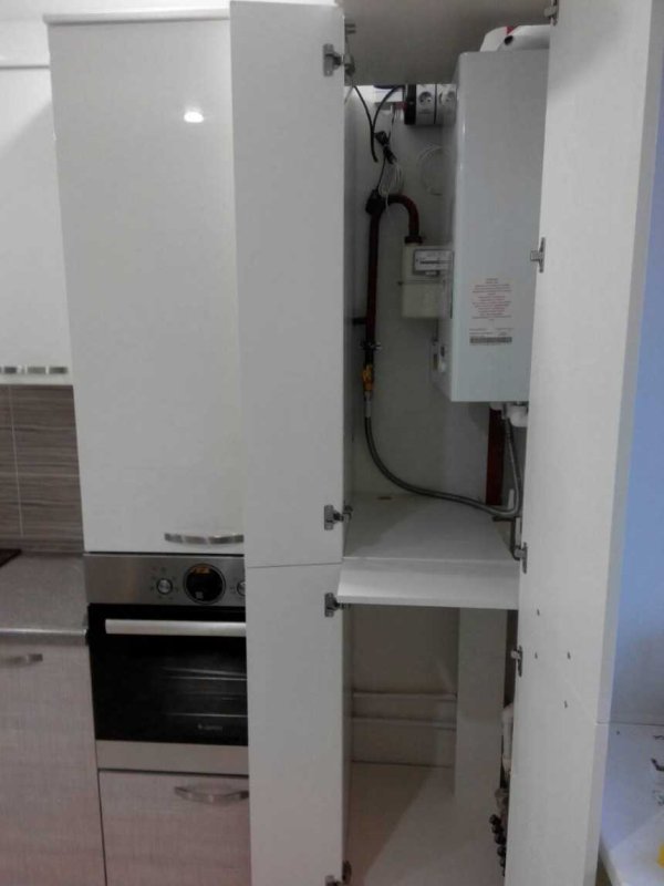 Кухонный гарнитур с газовым котлом