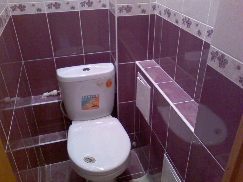 Укладка плитки в туалете