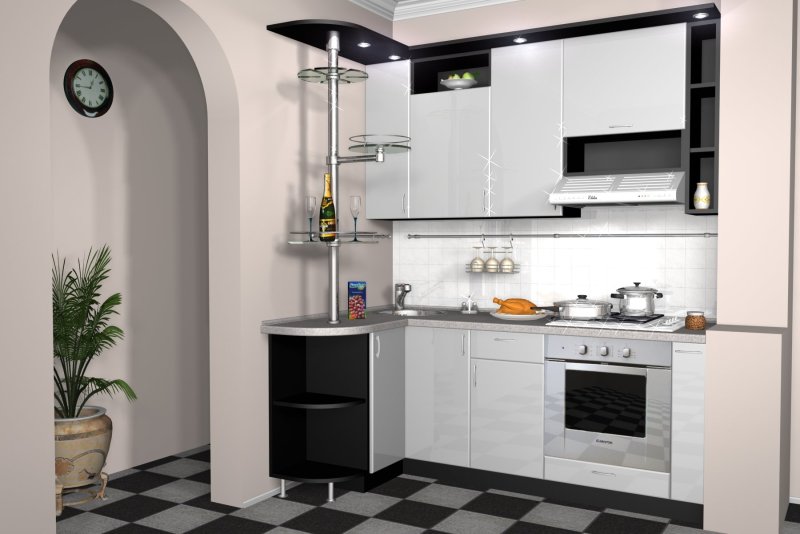 Планировка кухни 6 м2