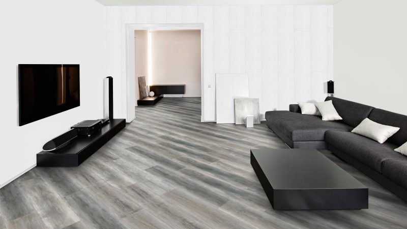 Черный линолеум IVC Texmark Ardeche 897