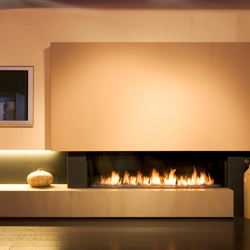 Газовая топка Stovax riva2 530 designio2 Glass Gas Fires balanced Flue