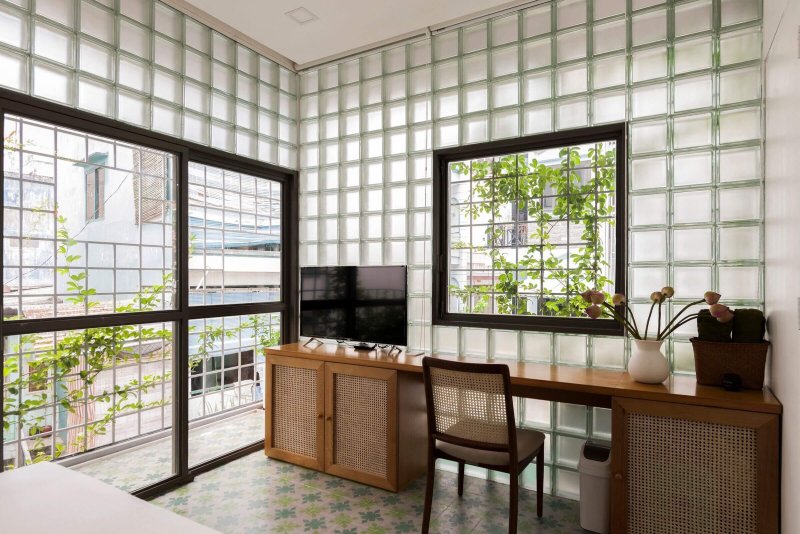 Vitrablok в интерьере стеклоблоки