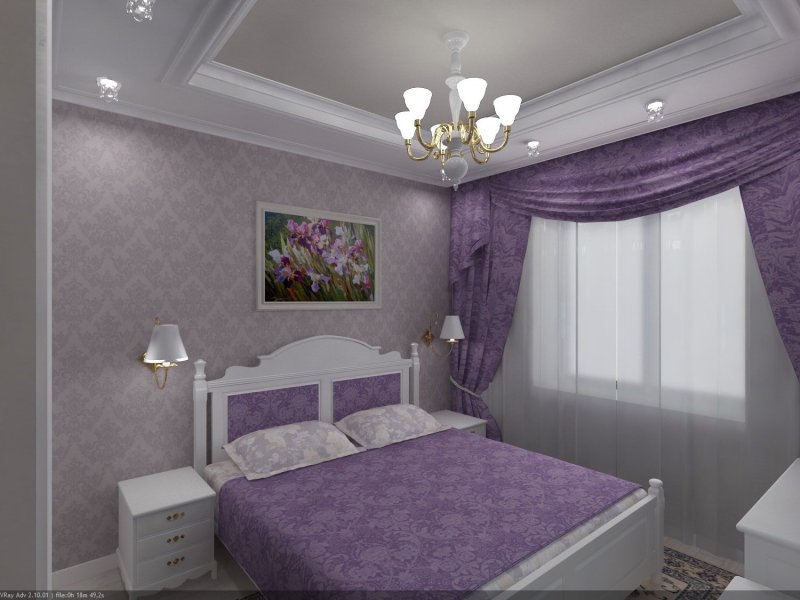 Сиреневая спальня