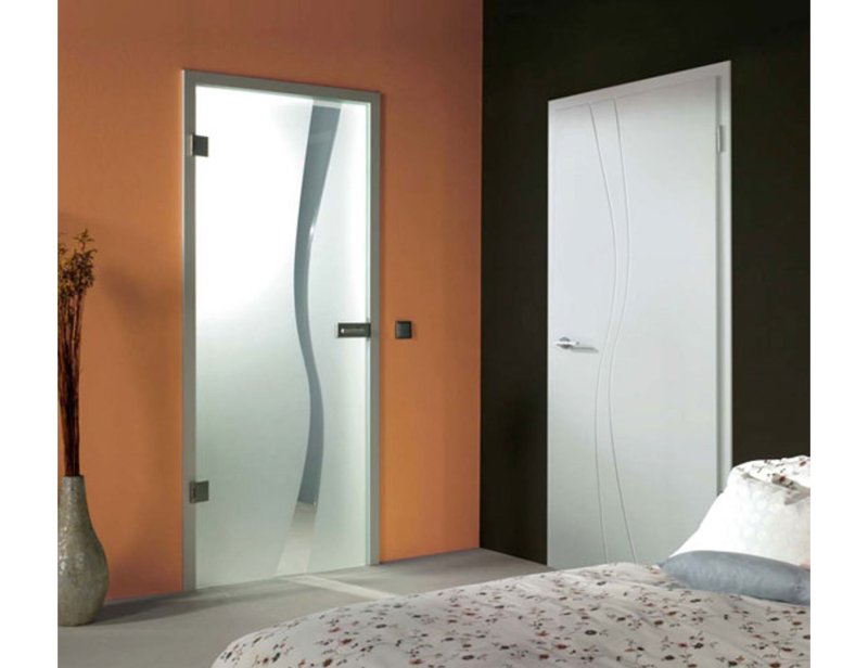 Frosted Glass Door
