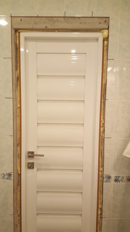 Наличники в ванной