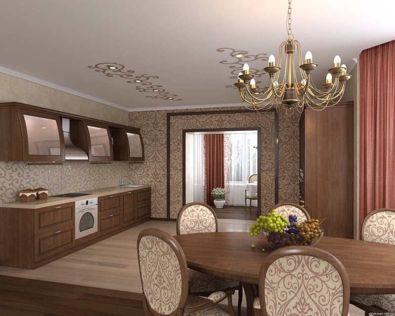 Обои для кунигостинной