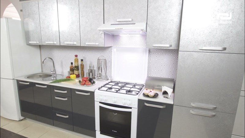 Бордовая кухня в интерьере