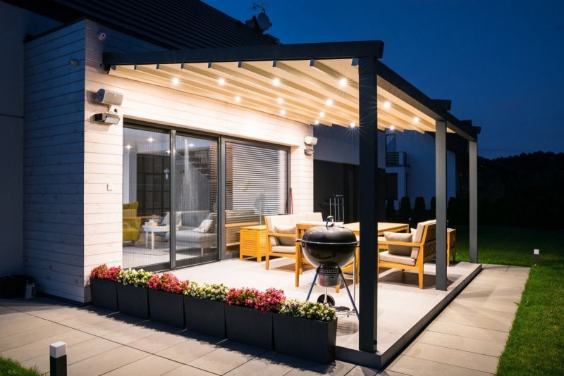 Carport aus Metall