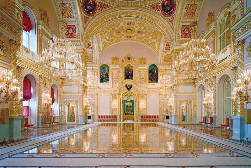 Московский Кремль Кремлевский дворец Георгиевский зал