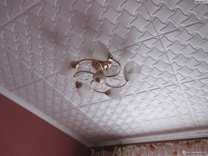 Бесшовный потолок из пенопласта