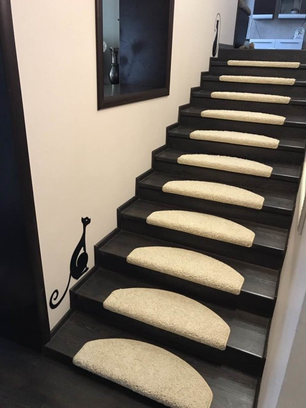Накладки на ступени 25х75 см. DRS 0618с (Stair mat Coin) (20 шт в упак) Cleanwill
