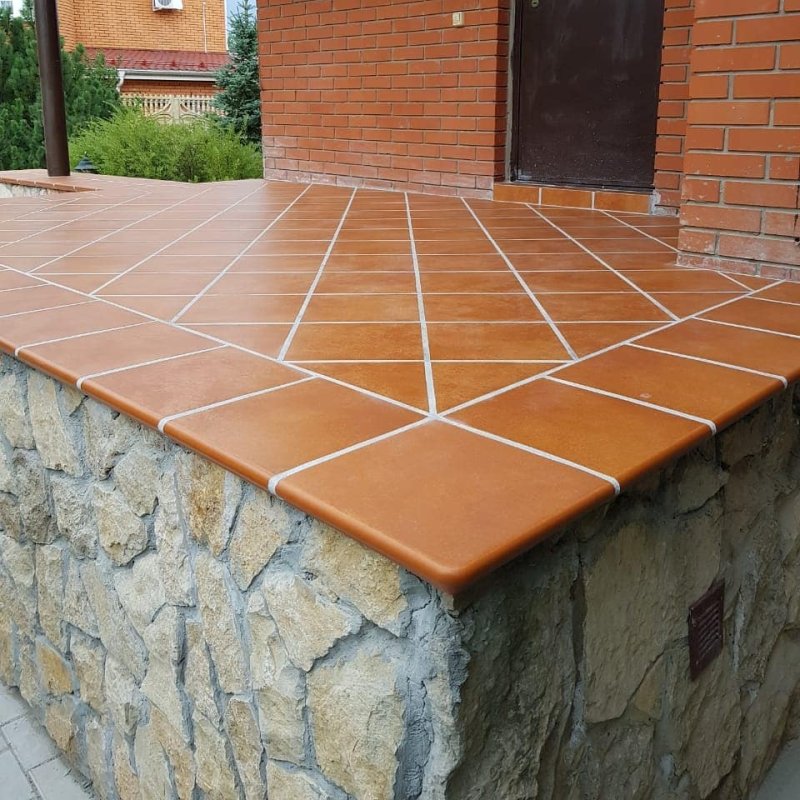 Клинкерные ступени для крыльца