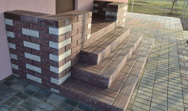 Ступени из тротуарной плитки
