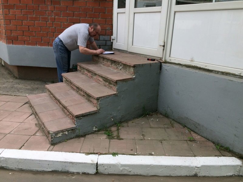 Тротуарная плитка на лестницу