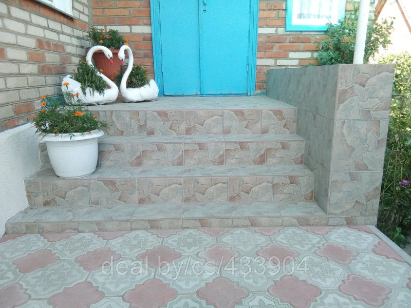 Круглые ступеньки из тротуарной плитки