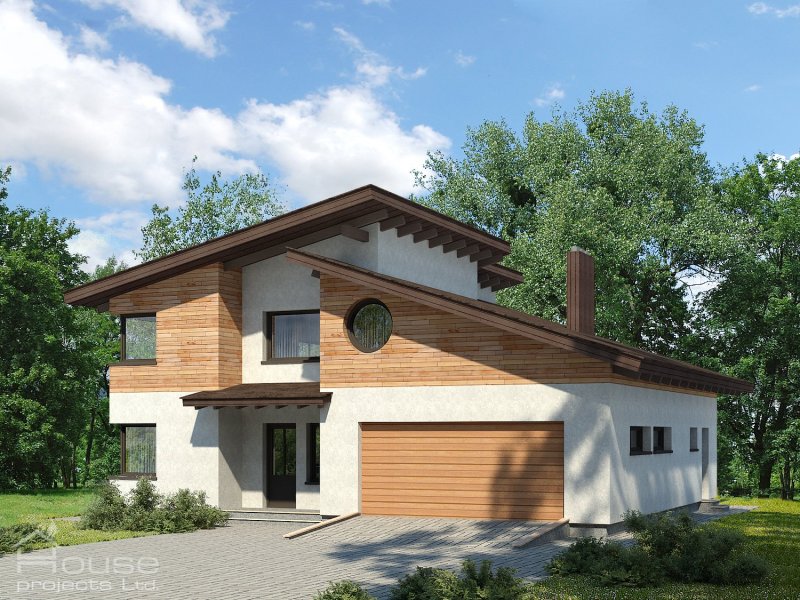 Barn House с односкатной крышей