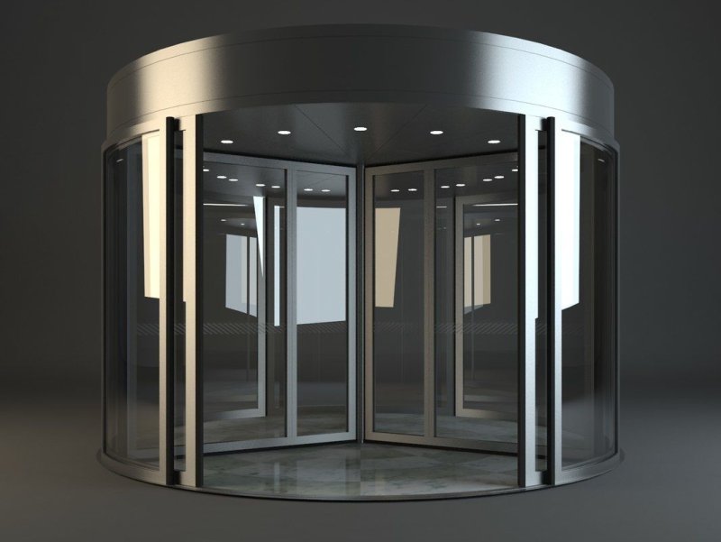 3 DS Max Doors revolving models