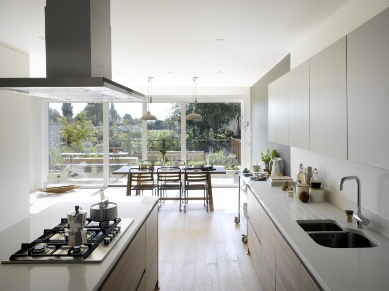 Kitchen with large Window