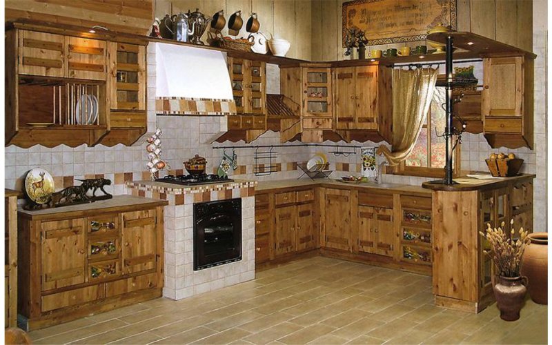 Кухня Янтарная сосна