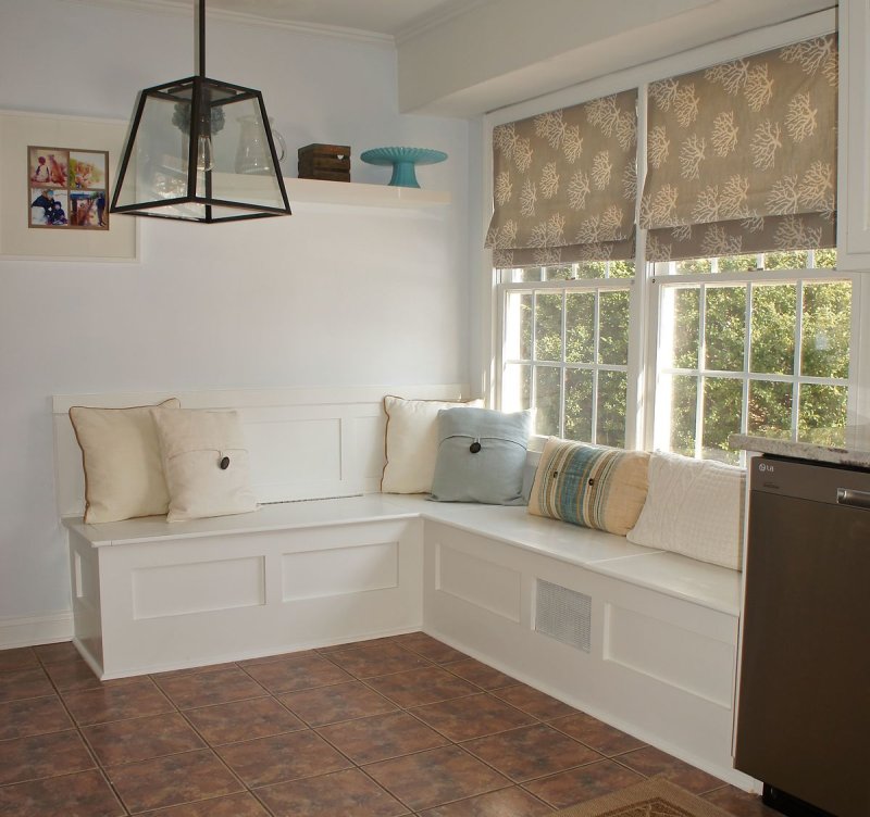 Kitchen with a Corner Bench