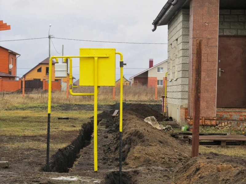Ввод газа в дом