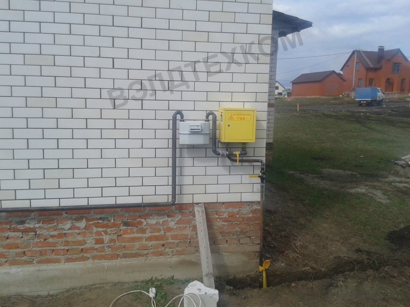 Цокольный ввод газопровода 32х25