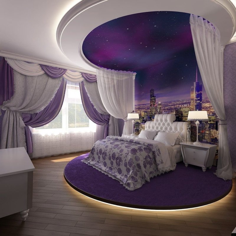 Сиреневая спальня