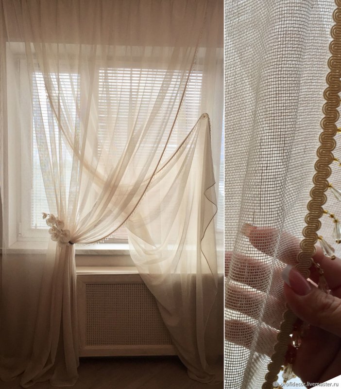 Шторы сетка крупная