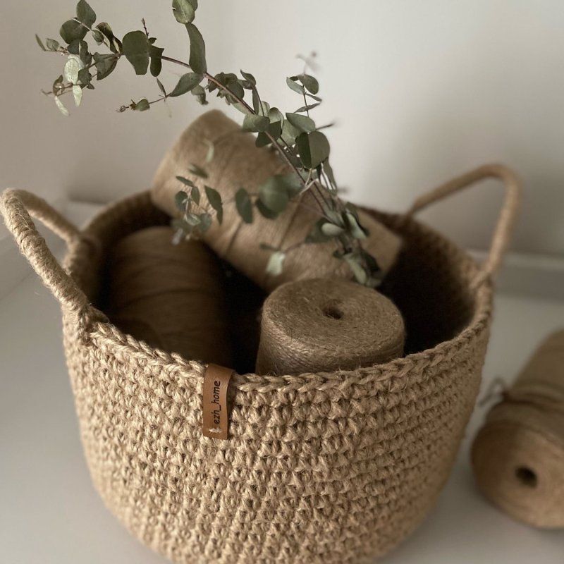 Корзина из джута икеа