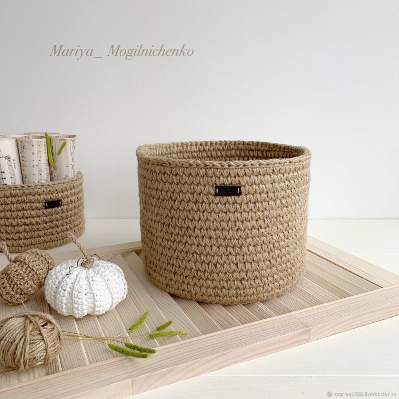 Корзинки из джута
