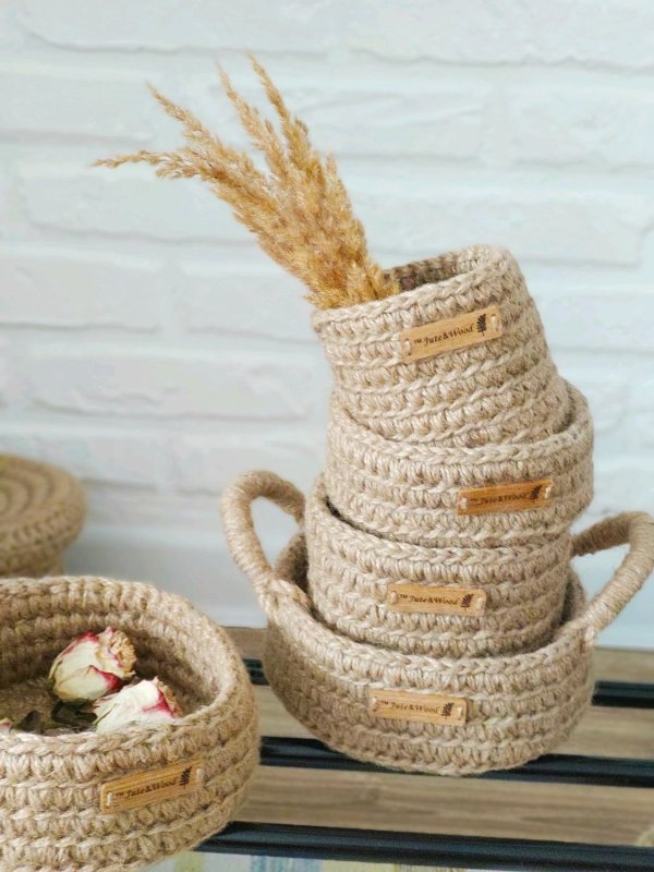 Корзина из джута