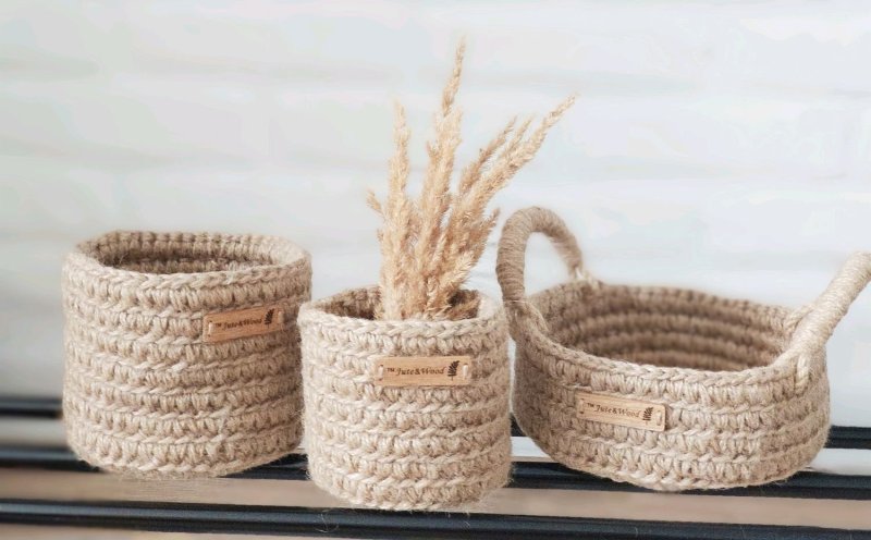 Корзинки из джута