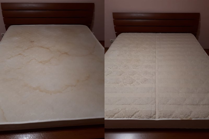 Химчистка мебели before and after