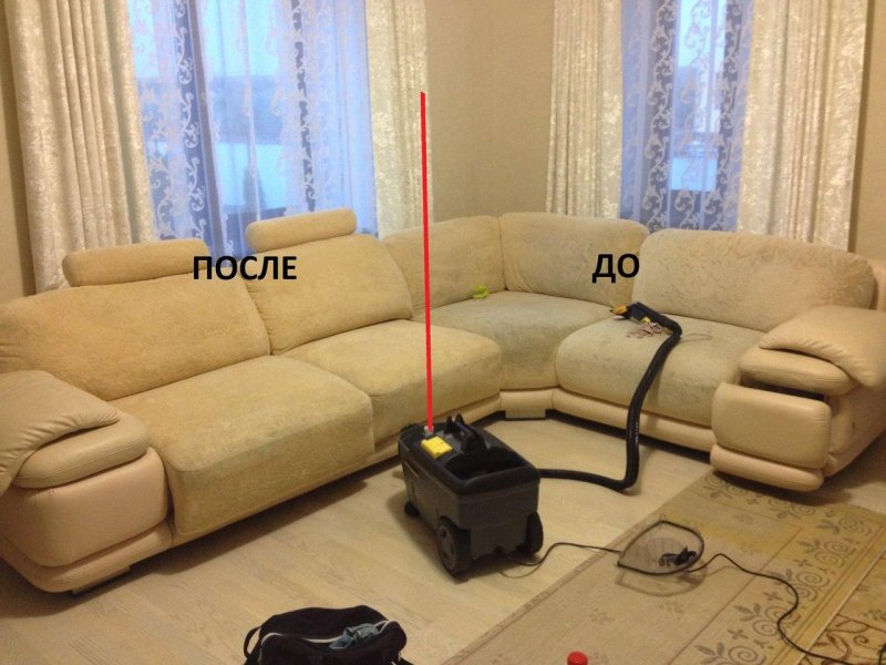 Диван после химчистки