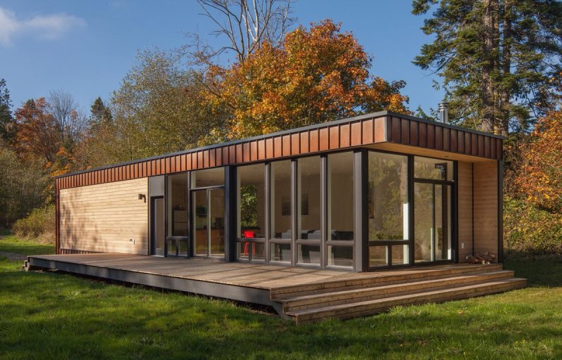 Проект tiny House односкатный