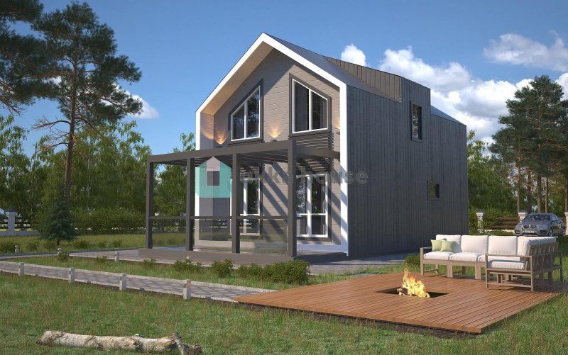 Каркасный дом Barnhouse
