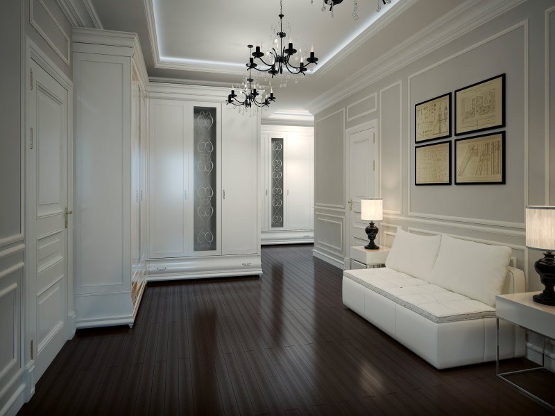 Классический карниз в интерьере