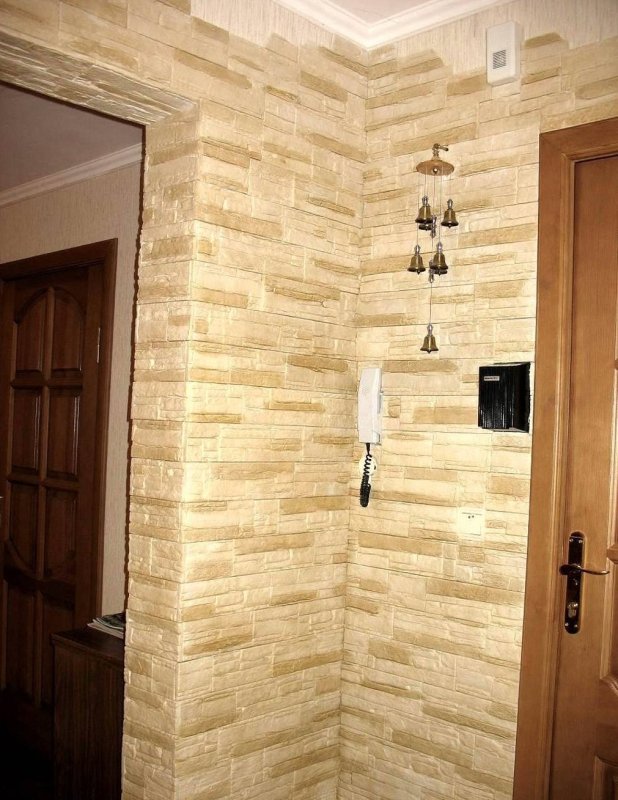 Отделка арки искусственным камнем