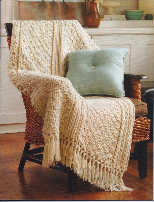 Aran Afghan плед