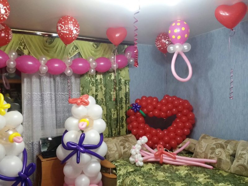 Украшения для встречи из роддома