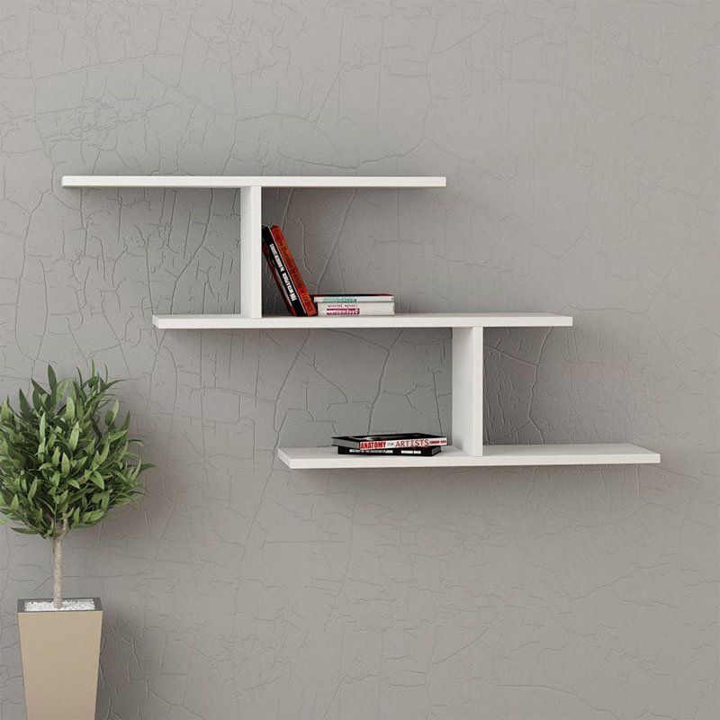 Полка "Wall Shelf-s (bas WL-001)" белая