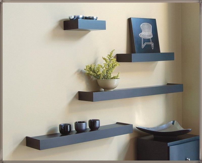 Полка "Wall Shelf-s (bas WL-001)" белая