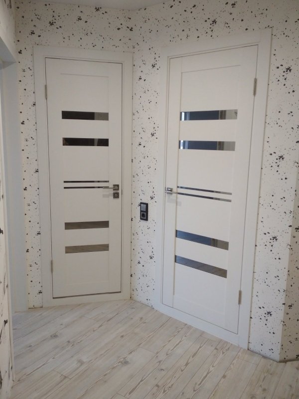 Межкомнатная дверь с экошпоном порта-22 BS Bianco Veralinga