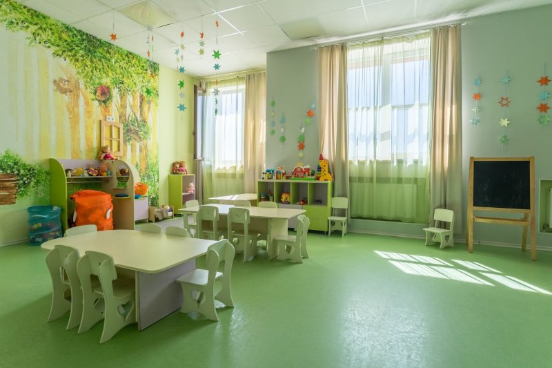 Детская в зеленом цвете