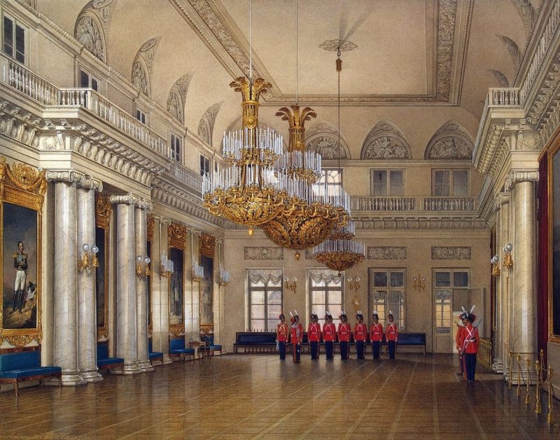 Эдуард Петрович ГАУ (1807-1887) - интерьеры дворца.