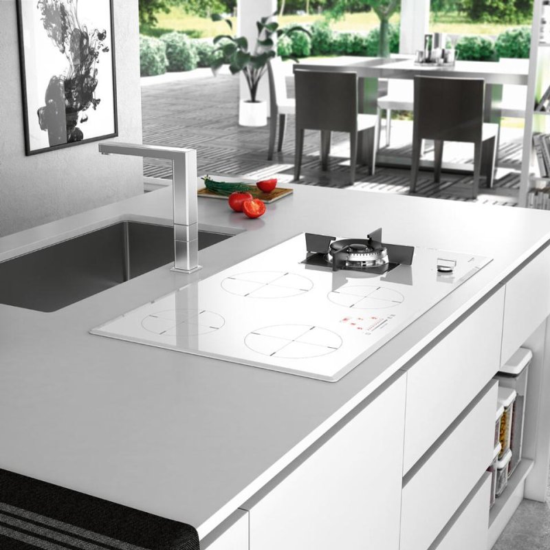Комбинированная варочная панель Fulgor Milano Ch 905 ID TS G DWK WH