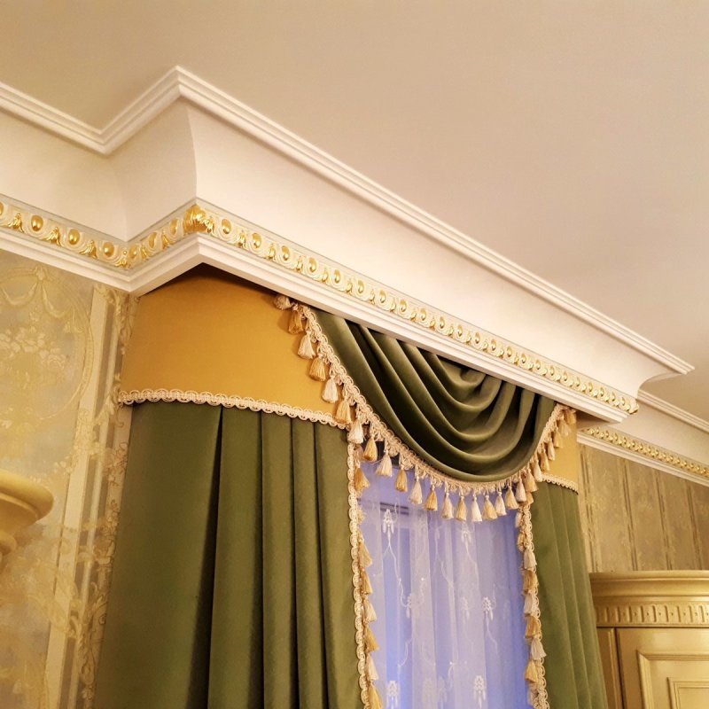 Карниз для штор из полиуретана