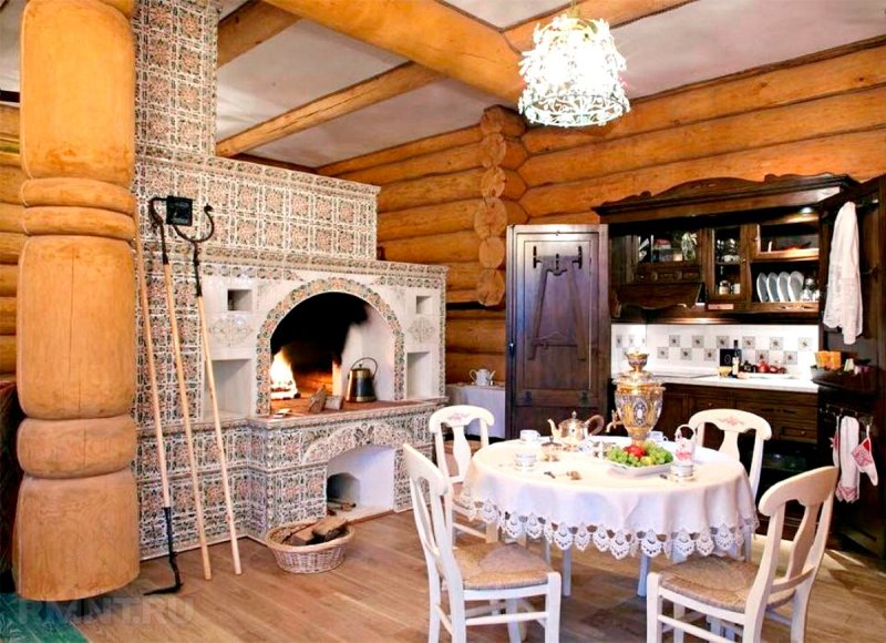 Летняя кухня в деревенском стиле
