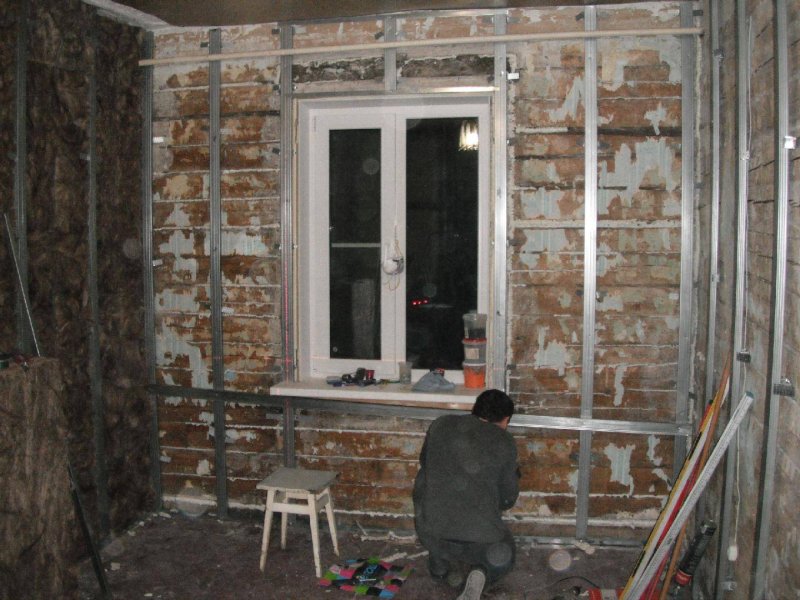 Отделка гипсокартоном деревянного дома